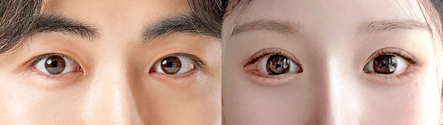 male eye diffrent pc