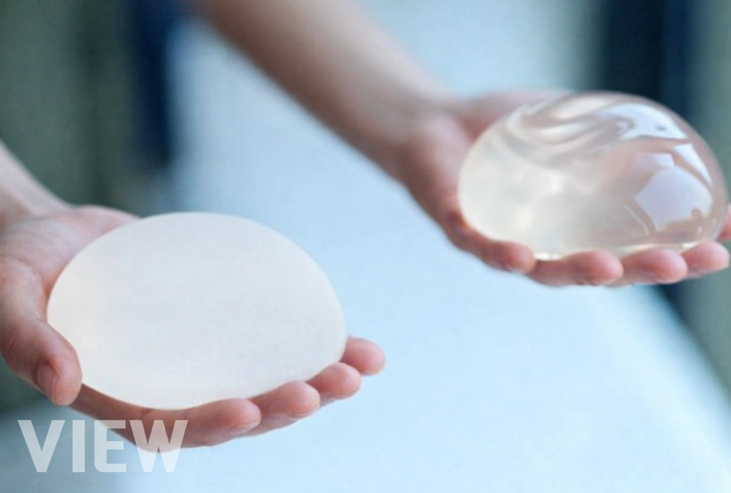Image comparing different breast implant types and shapes, highlighting how implant form and surface characteristics influence whether results appear natural or artificial