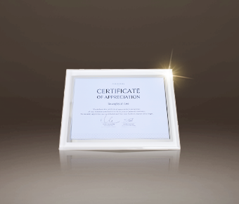 Certificate of Appreciation from Galderma, Global Leader in Dermatological Science