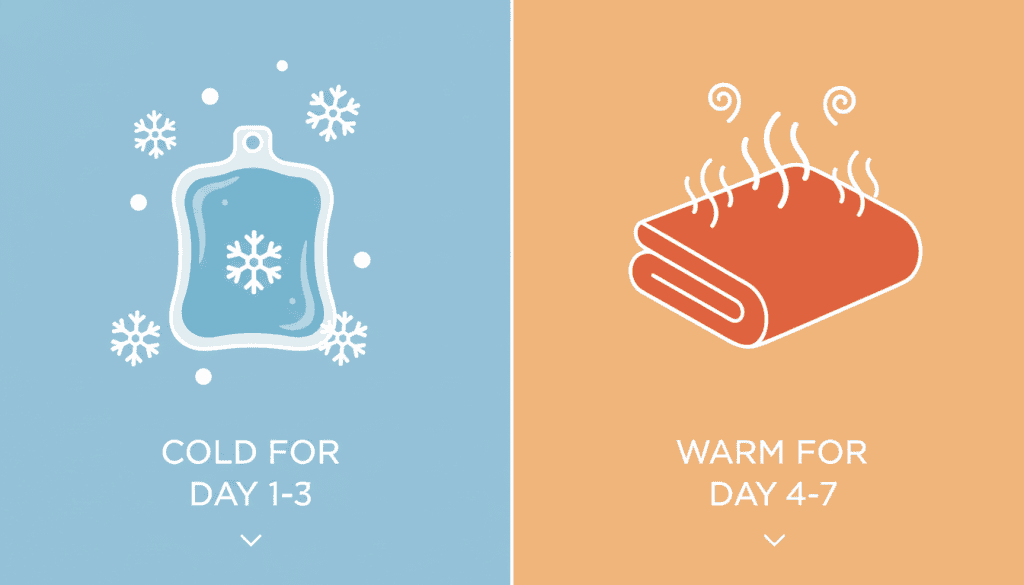 Comparison of cold vs. warm compress application for eyelid surgery recovery.

