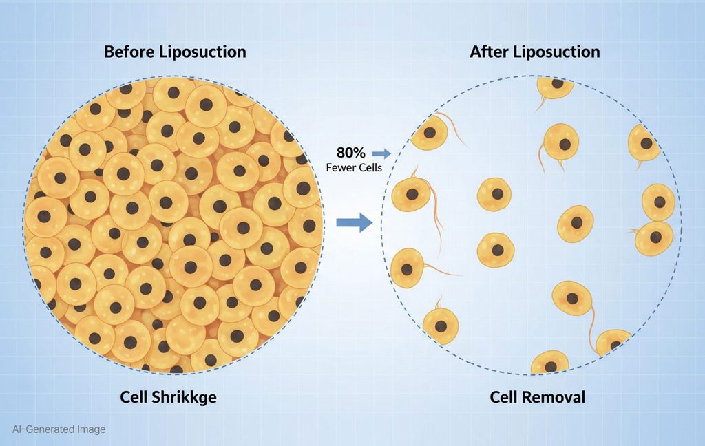 Before & After Guide for Liposuction Illustration