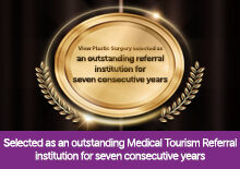 View Plastic Surgery selected as an outstanding Medical Tourism Referral Institution for seven consecutive years